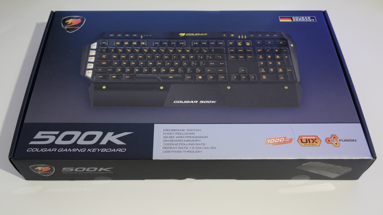 Cougar 500k - мембранная клавиатура для геймеров